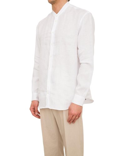 Чоловіча сорочка з довгим рукавом EMPORIO ARMANI SHIRT BIANCO