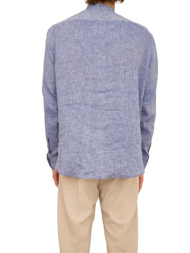 Мужская рубашка с длинным рукавом EMPORIO ARMANI SHIRT BLU