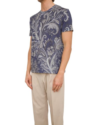 Чоловіча футболка ETRO T-SHIRT ROMA BLU
