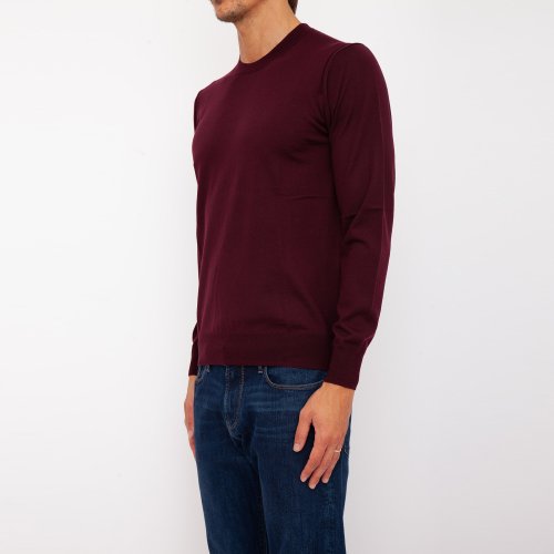 Чоловічий светр PAOLO PECORA  Maglia Girocollo BORDEAUX