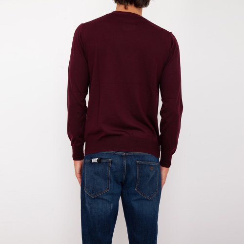 Чоловічий светр PAOLO PECORA  Maglia Girocollo BORDEAUX