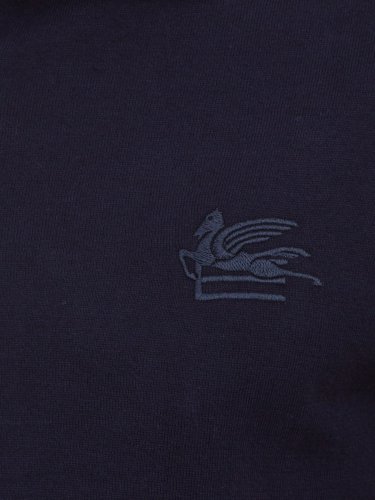 Мужское поло ETRO KNITTED POLO S/S BLU