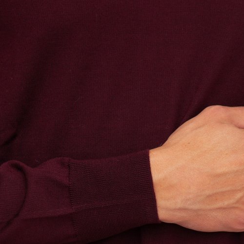 Чоловічий светр PAOLO PECORA  Maglia Girocollo BORDEAUX