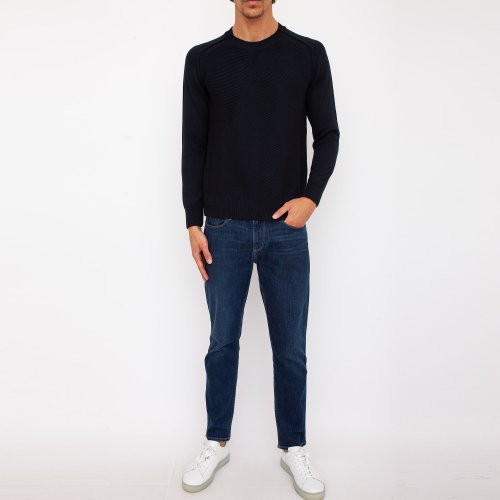 Чоловічий светр PAOLO PECORA Maglia Girocollo BLU