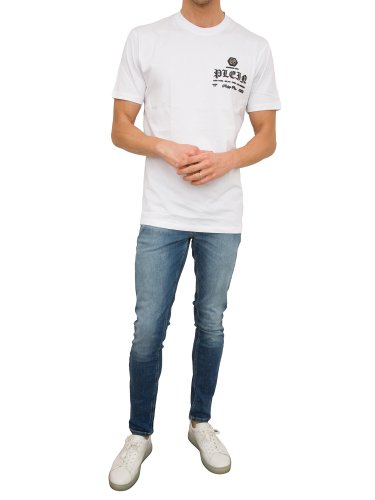 Чоловіча футболка PHILIPP PLEIN T-shirt Round Neck SS BIANCO