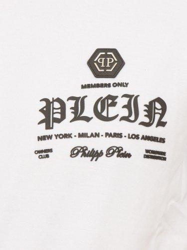 Чоловіча футболка PHILIPP PLEIN T-shirt Round Neck SS BIANCO