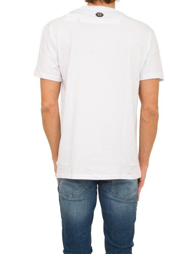 Чоловіча футболка PHILIPP PLEIN T-shirt V-Neck SS BIANCO
