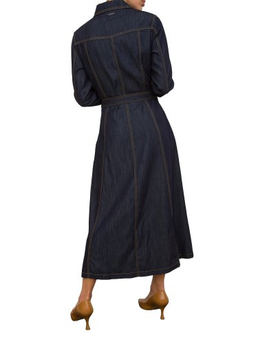 Жіноче плаття LIU JO ABITO CAMICIA LUNGO BLU DENIM