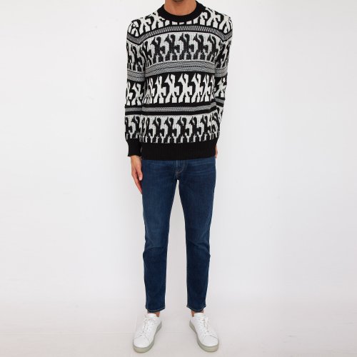 Чоловічий светр PAOLO PECORA Maglia Girocollo MULTICOLOR