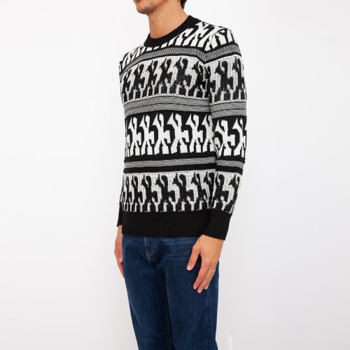 Чоловічий светр PAOLO PECORA Maglia Girocollo MULTICOLOR