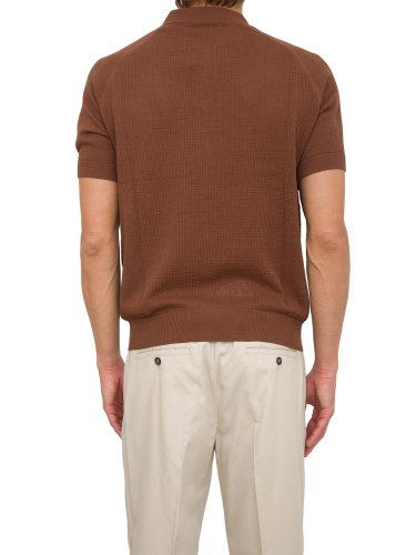 Мужское поло PAOLO PECORA Maglia A Polo MARRONE