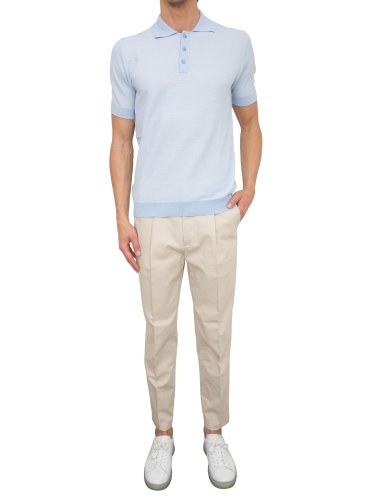 Мужское поло PAOLO PECORA Maglia A Polo AZZURRO