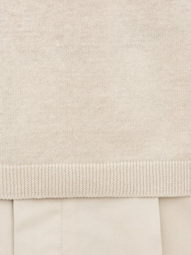 Мужской свитер PAOLO PECORA Maglia Girocollo BEIGE