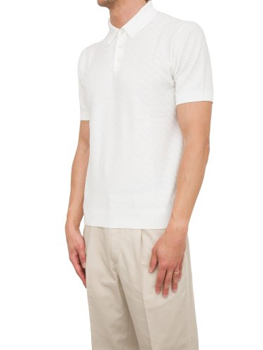 Чоловіче поло PAOLO PECORA Maglia A Polo BIANCO