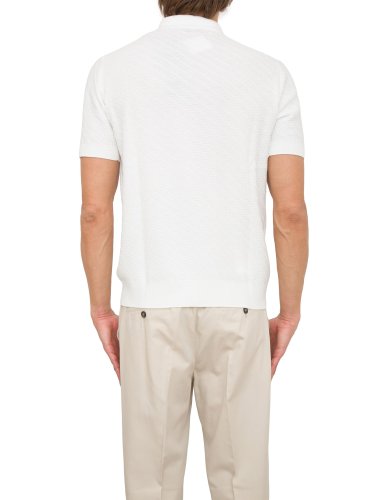 Чоловіче поло PAOLO PECORA Maglia A Polo BIANCO