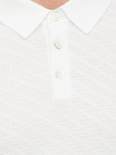 Чоловіче поло PAOLO PECORA Maglia A Polo BIANCO