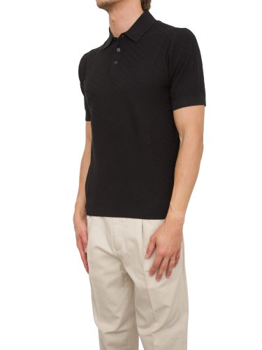 Чоловіче поло PAOLO PECORA  Maglia A Polo NERO