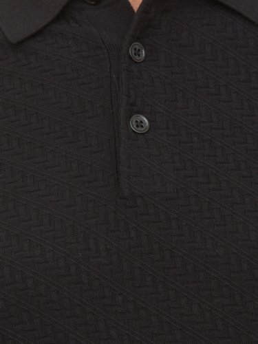 Чоловіче поло PAOLO PECORA  Maglia A Polo NERO