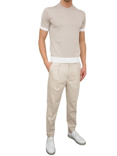 Чоловічий светр PAOLO PECORA Maglia Girocollo BEIGE