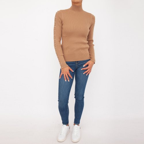 Жіночий светр TWIN-SET LUPETTO CAMMELLO