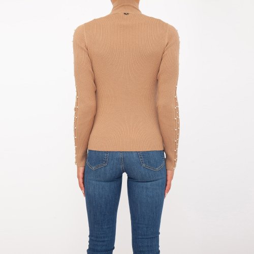 Жіночий светр TWIN-SET LUPETTO CAMMELLO