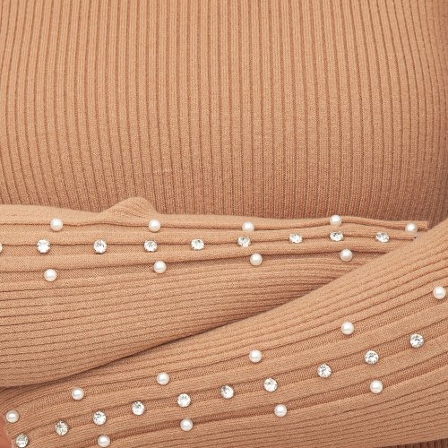 Жіночий светр TWIN-SET LUPETTO CAMMELLO