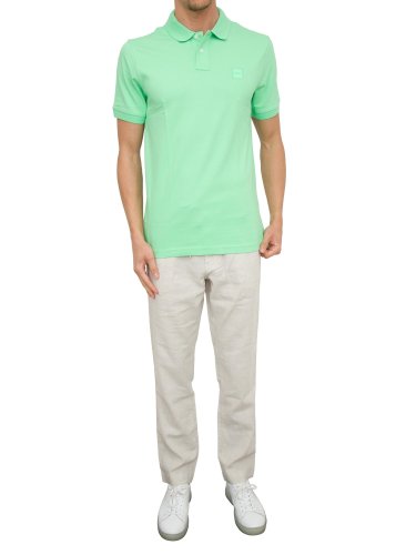Мужское поло BOSS  Jersey VERDE