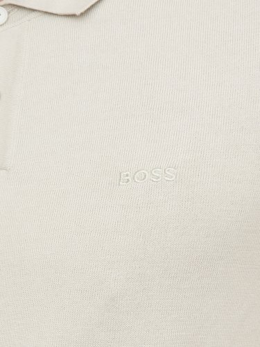 Мужское поло BOSS Knitwear BEIGE