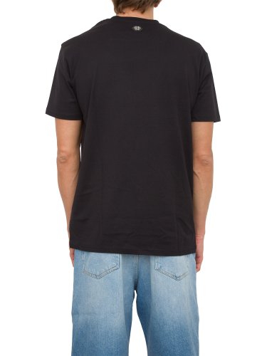 Чоловіча футболка PHILIPP PLEIN T-shirt Round  Neck SS with crystals Philipp Plein TM NERO