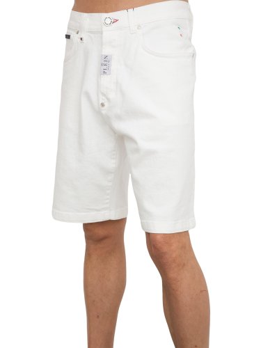 Мужские повседневные шорты PHILIPP PLEIN Denim Shorts Formentera Fit BIANCO