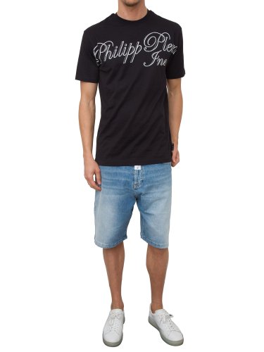 Чоловіча футболка PHILIPP PLEIN T-shirt Round  Neck SS Philipp Plein TM NERO