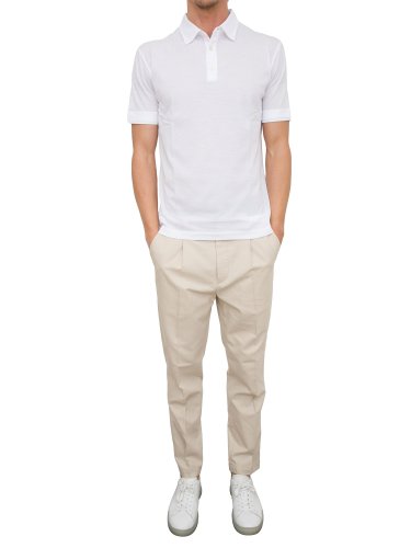 Мужское поло PAOLO PECORA Polo T-Shirt BIANCO