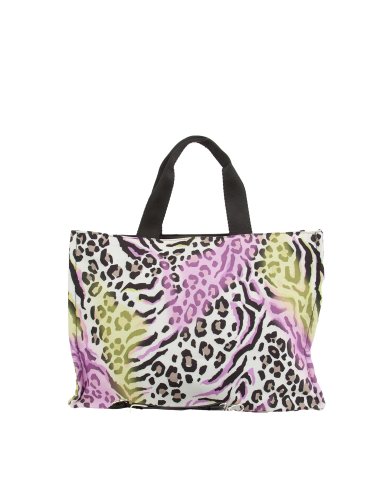 Женская сумка с ручками LIU JO L TOTE PRINTED CANVAS ANIMALIER