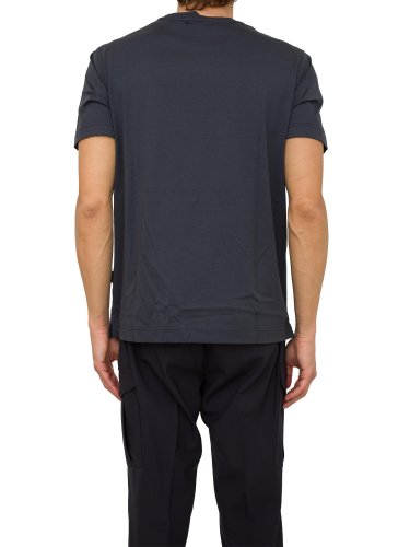 Мужская футболка LIU JO T SHIRT GIRO MC ROUNDSILK BLU