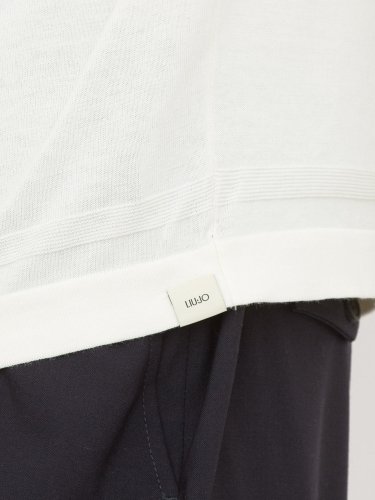 Мужской свитер LIU JO MAGLIA GIRO MC SHORTFRESH BIANCO