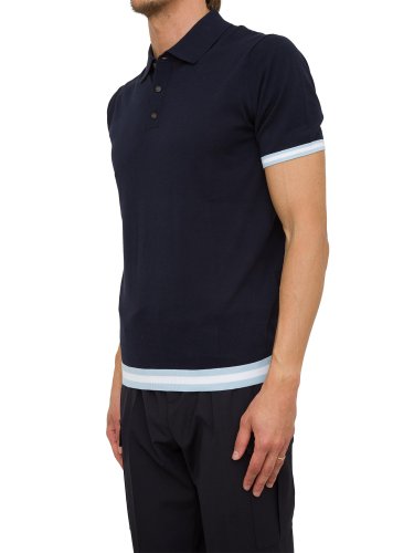 Чоловіче поло LIU JO POLO MAGLIA MC POLOLUCKY BLU