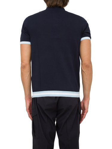 Чоловіче поло LIU JO POLO MAGLIA MC POLOLUCKY BLU