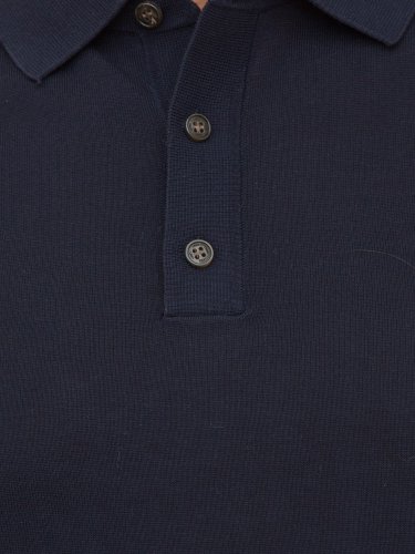 Чоловіче поло LIU JO POLO MAGLIA MC POLOLUCKY BLU