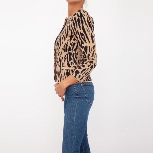 Женский кардиган TWIN-SET GIACCHINA ANIMALIER