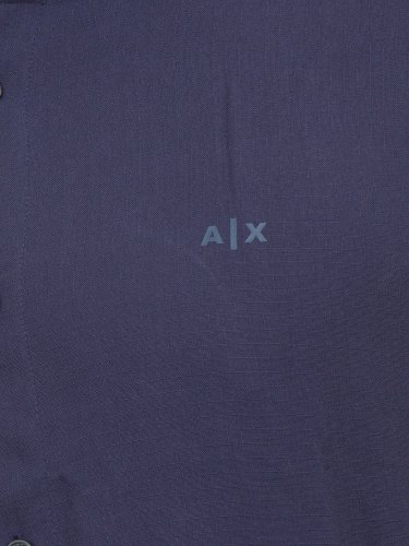 Мужская рубашка с коротким рукавом ARMANI EXCHANGE CAMICIA BLU