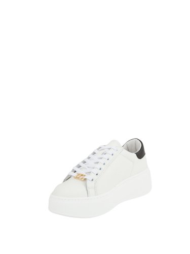 Жіночі кросівки TWIN-SET SNEAKER BASSA IN PELLE BACK BICOLORE NERO