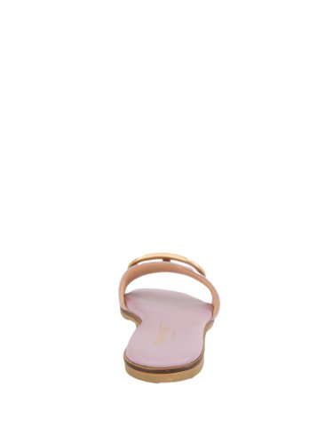 Женские шлепанцы TWIN-SET CIABATTA OVAL T IN PELLE LILLA