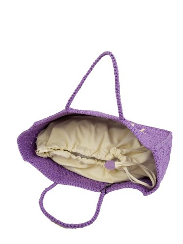 Жіноча сумка з ручками TWIN-SET TOTE IN CROCHET LILLA