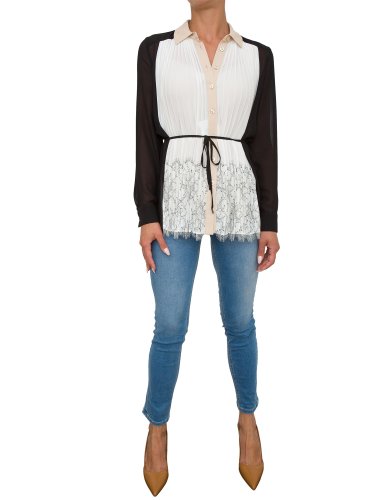 Жіноча сорочка з довгим рукавом TWIN-SET CAMICIA M/L NERO