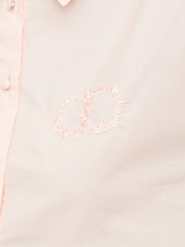 Женская рубашка с длинным рукавом TWIN-SET CAMICIA CROPPED M/L CON RICAMO ROSA