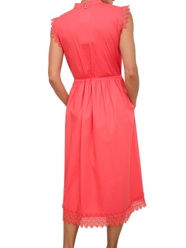 Жіноче плаття TWIN-SET ABITO MIDI S/M CON CINTURA CORALLO