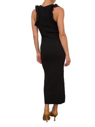 Женское платье TWIN-SET ABITO FIT LUNGO IN MAGLIA NERO