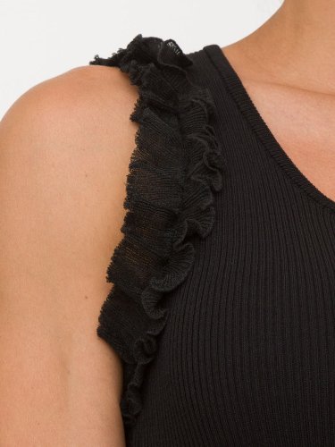 Женское платье TWIN-SET ABITO FIT LUNGO IN MAGLIA NERO