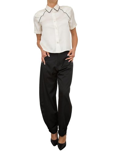 Женская рубашка с коротким рукавом PINKO CAMICIA BIANCO