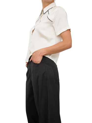 Женская рубашка с коротким рукавом PINKO CAMICIA BIANCO
